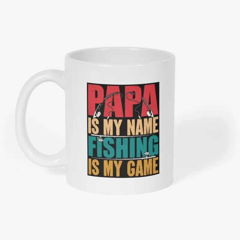 Fishing is my game coffee mug